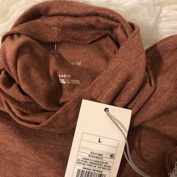 A New Day Mock Neck Long Sleeve Rust Color Large - Picture 11 of 12